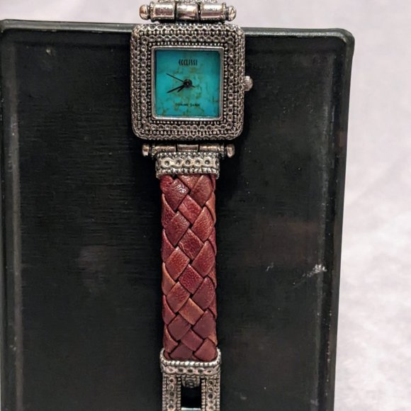 Ecclissi Women\'s Sterling Silver Turquoise Dial Watch main image 6